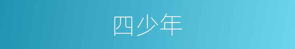 四少年的同义词