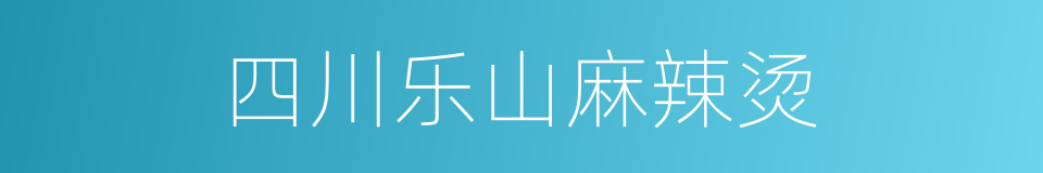 四川乐山麻辣烫的同义词