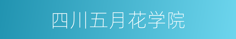 四川五月花学院的同义词