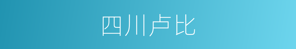 四川卢比的同义词