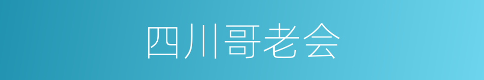 四川哥老会的同义词