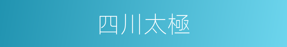 四川太極的同義詞