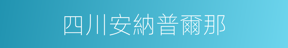 四川安納普爾那的同義詞