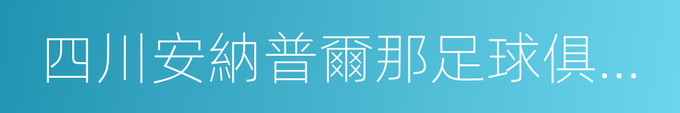 四川安納普爾那足球俱樂部的同義詞