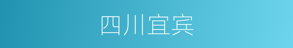 四川宜宾的同义词