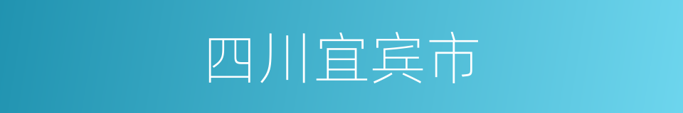 四川宜宾市的同义词