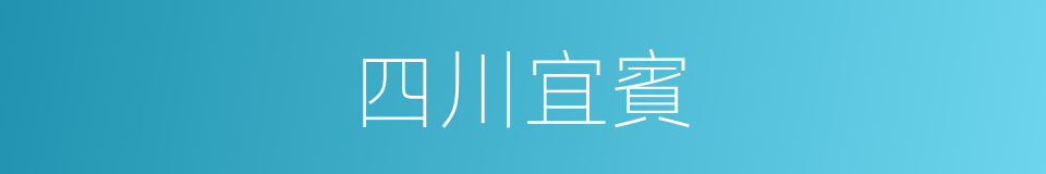 四川宜賓的同義詞