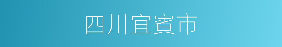 四川宜賓市的同義詞