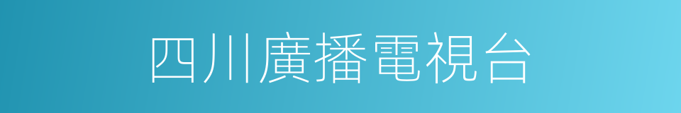 四川廣播電視台的同義詞