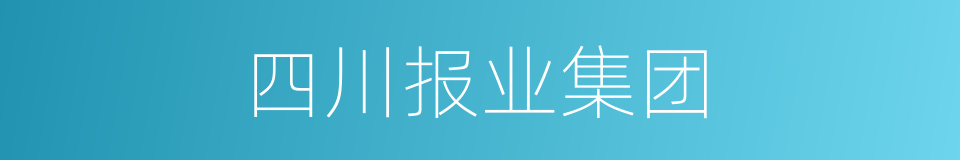 四川报业集团的同义词