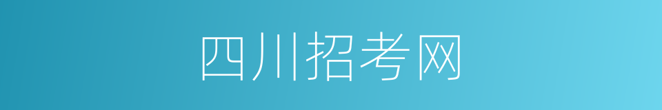 四川招考网的同义词