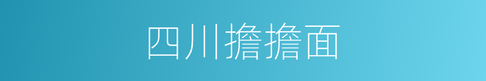 四川擔擔面的同義詞