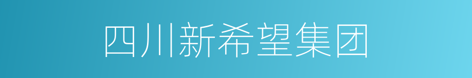 四川新希望集团的同义词