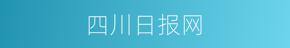 四川日报网的同义词