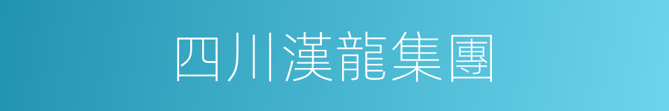 四川漢龍集團的同義詞