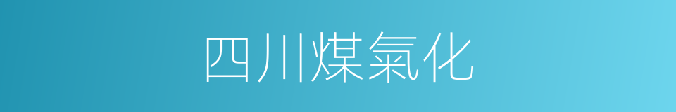 四川煤氣化的同義詞