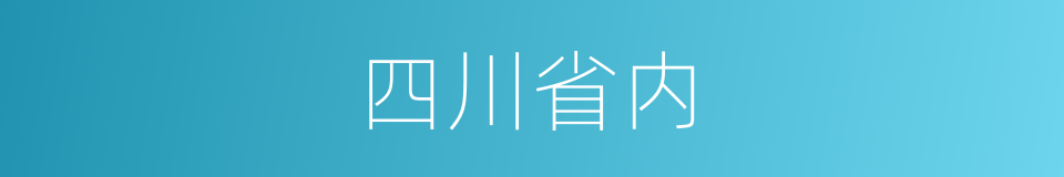 四川省内的同义词