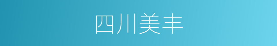 四川美丰的同义词