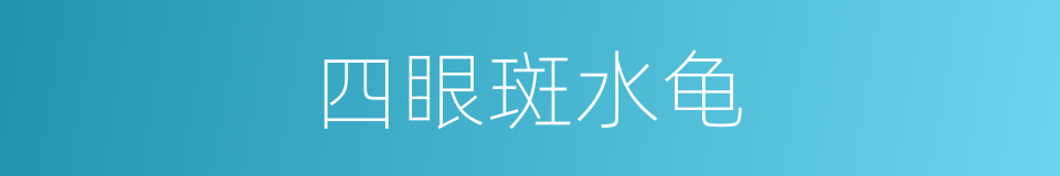 四眼斑水龟的同义词