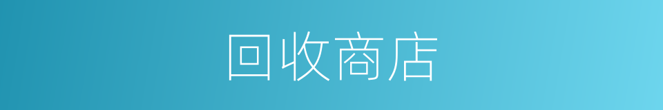 回收商店的同义词