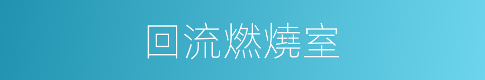 回流燃燒室的同義詞