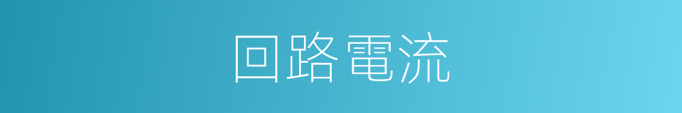 回路電流的同義詞
