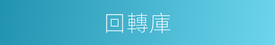 回轉庫的同義詞