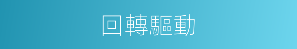 回轉驅動的同義詞