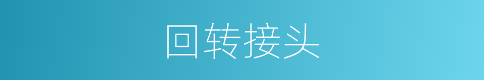 回转接头的同义词