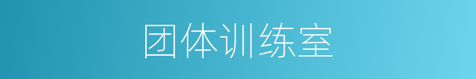 团体训练室的同义词