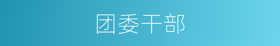 团委干部的同义词