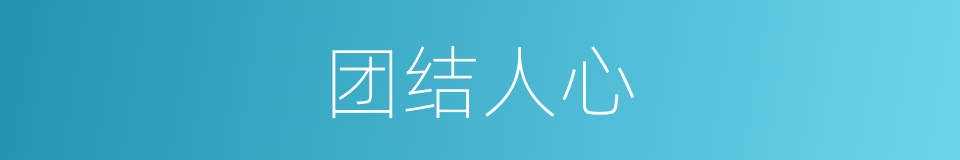 团结人心的同义词