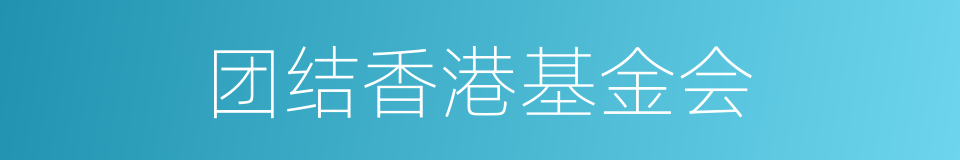 团结香港基金会的同义词