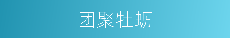 团聚牡蛎的同义词