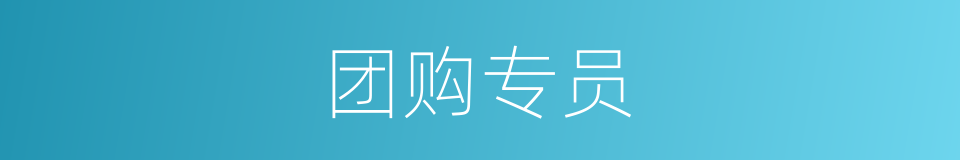 团购专员的同义词