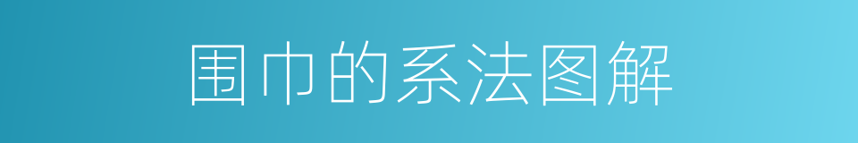 围巾的系法图解的同义词