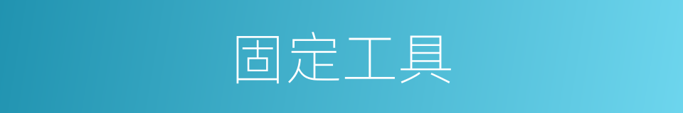 固定工具的同义词
