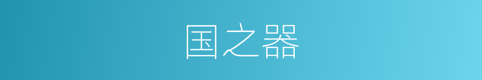 国之器的同义词