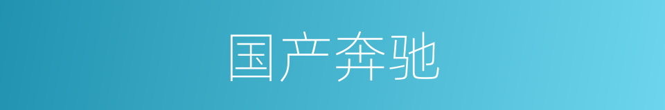 国产奔驰的同义词