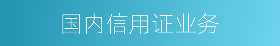 国内信用证业务的同义词