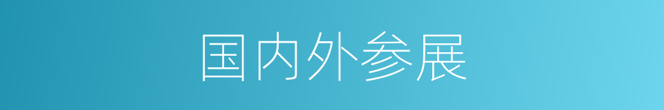 国内外参展的同义词