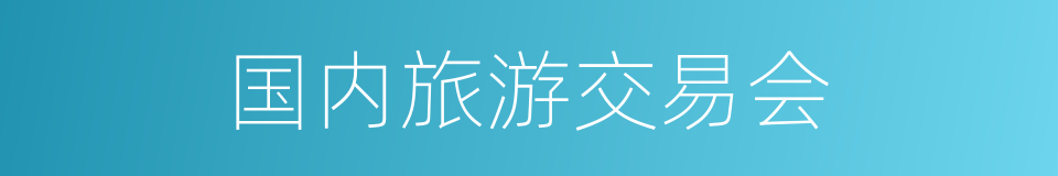 国内旅游交易会的同义词