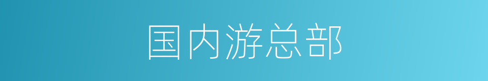 国内游总部的同义词