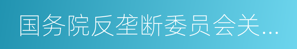 国务院反垄断委员会关于相关市场界定的指南的同义词