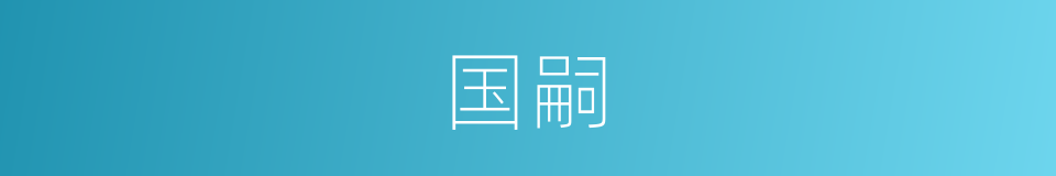 国嗣的意思