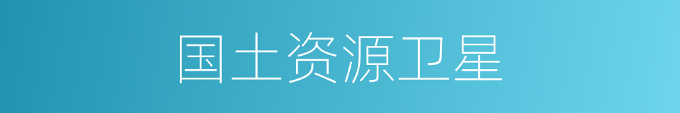 国土资源卫星的同义词
