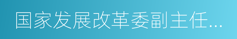 国家发展改革委副主任林念修的同义词