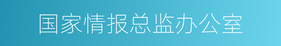 国家情报总监办公室的同义词