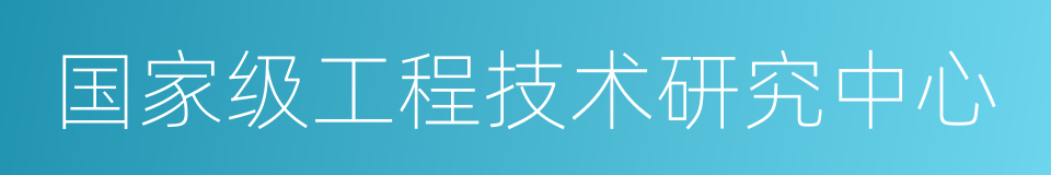 国家级工程技术研究中心的同义词