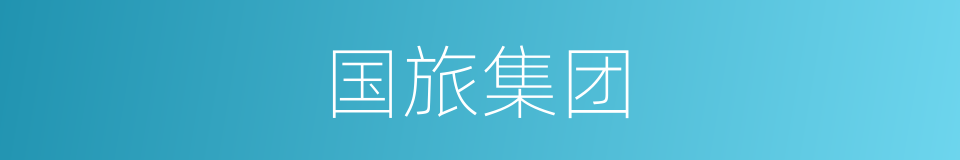 国旅集团的同义词